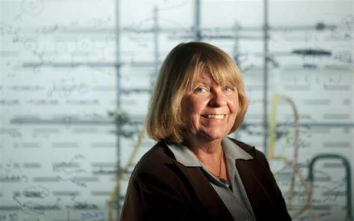 Distinguished chemistry professor Kristin BowmanJames helping plot KU
