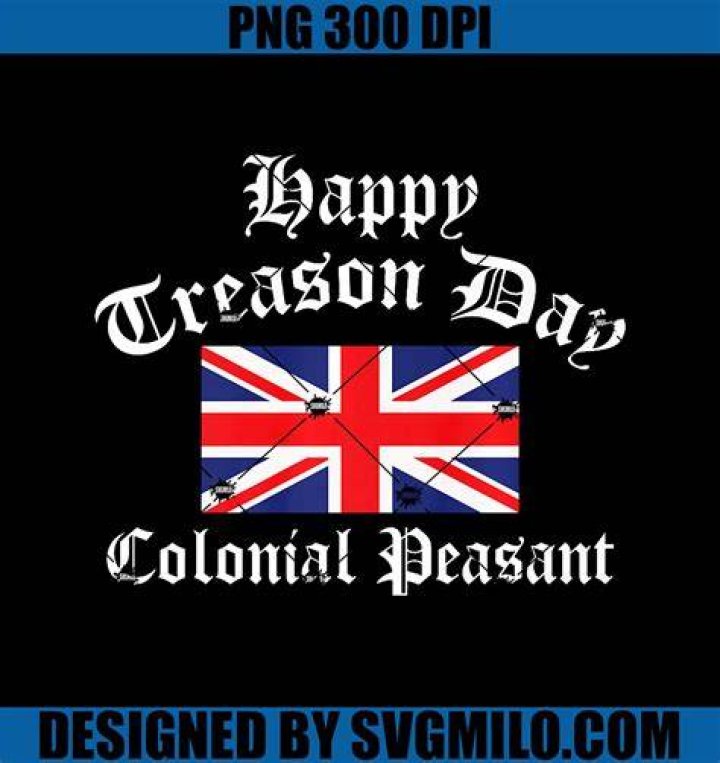 Happy Treason Day Union Jack July 4th Morale Patch Custom Velcro