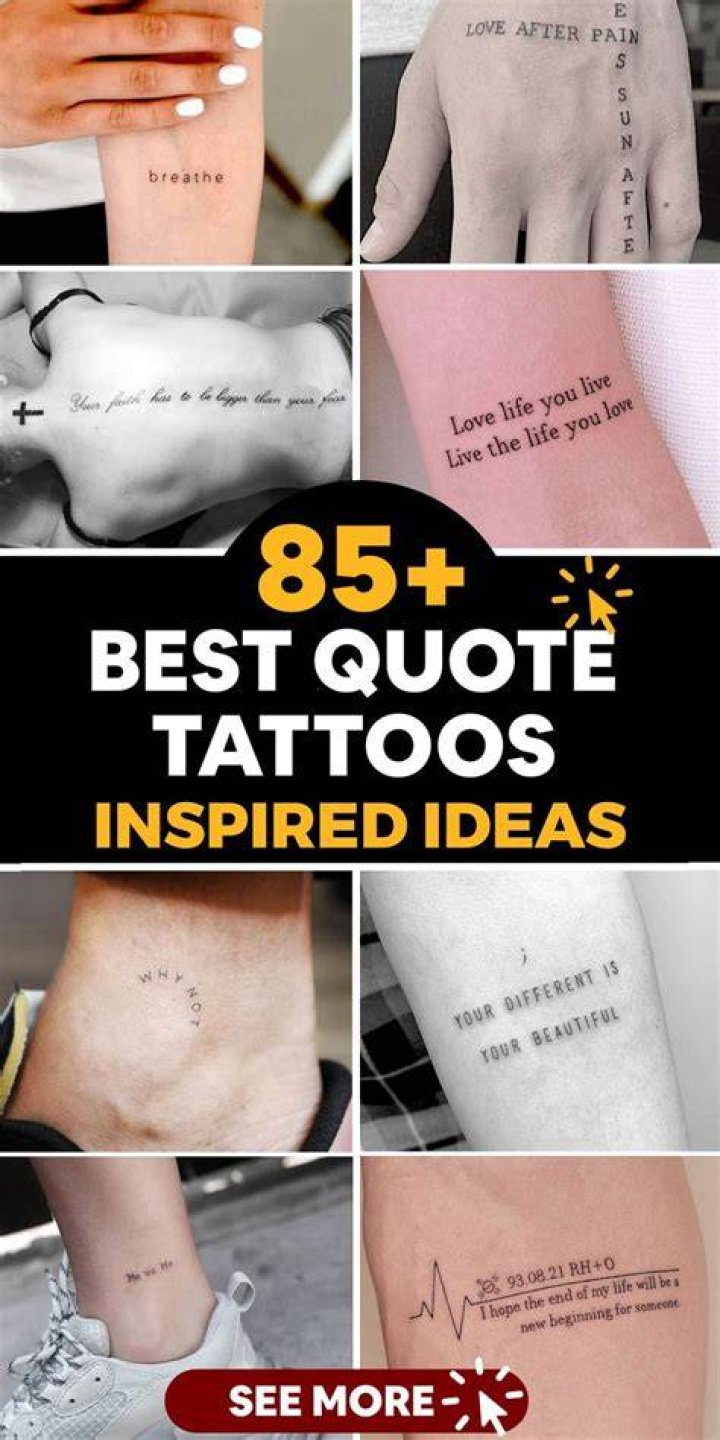 Pin on Quote tattoos