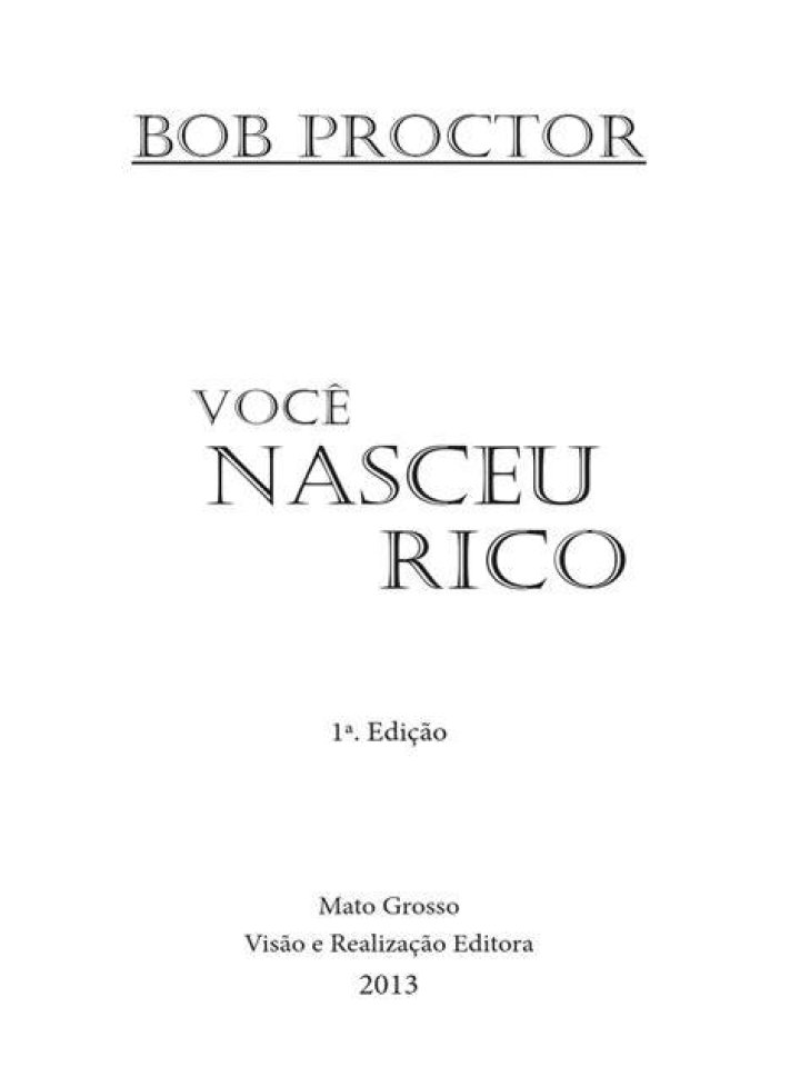 voce nasceu rico bob proctor baixar pdf 2019 LIVROS SOBRE LEI DA ATRAÇAO